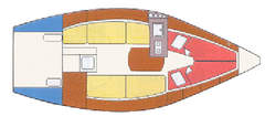 Segelboot Delphia Sportina 680 Bild 8