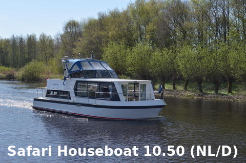 motorboot Safari Houseboat 10.50 Afbeelding 1