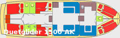 barco de motor Duetglider 1500 AK imagen 8